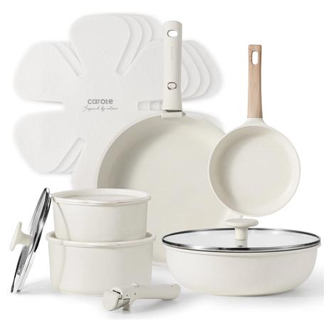 Carote 15 Piece Nonstick Cookware Sets