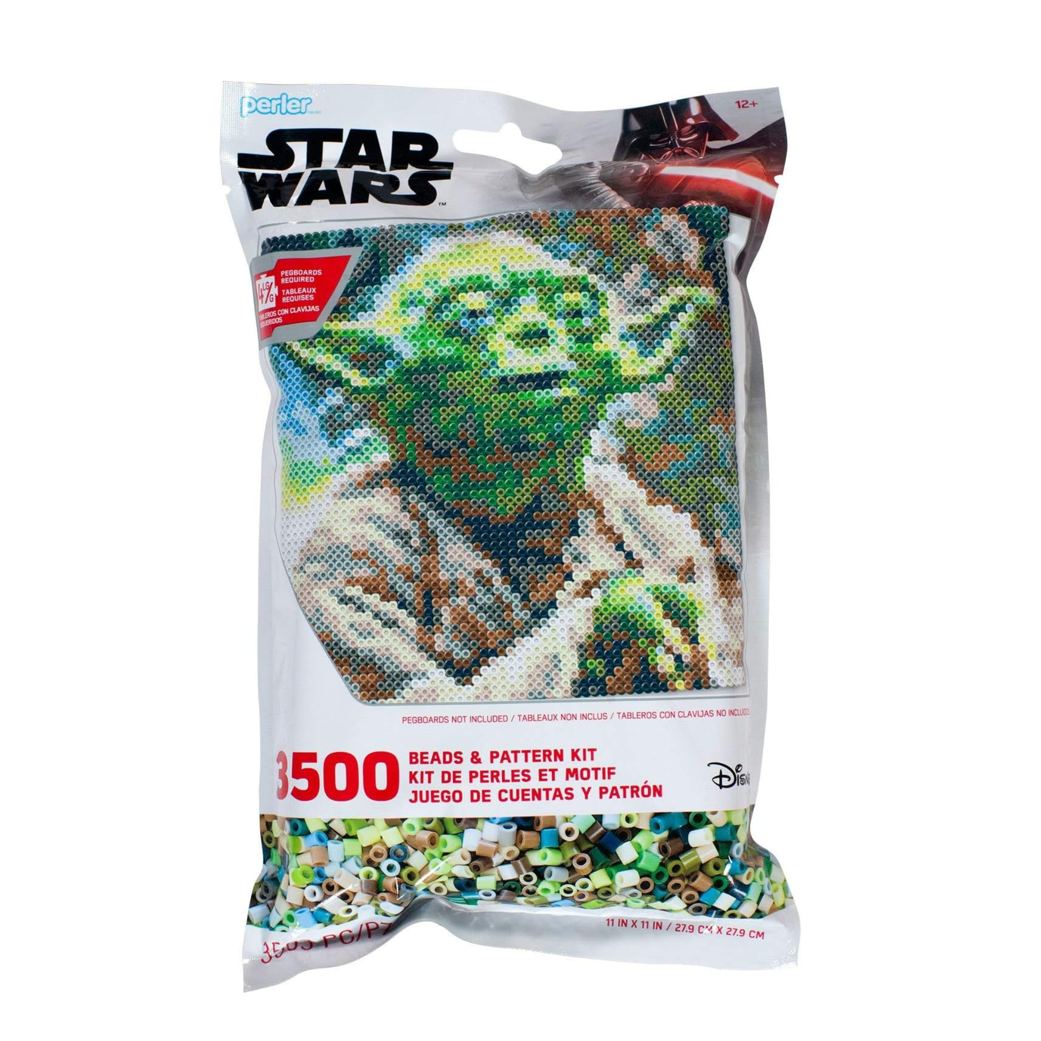 3,500 Piece Perler Star Wars Yoda Pattern Bag Beads Kit