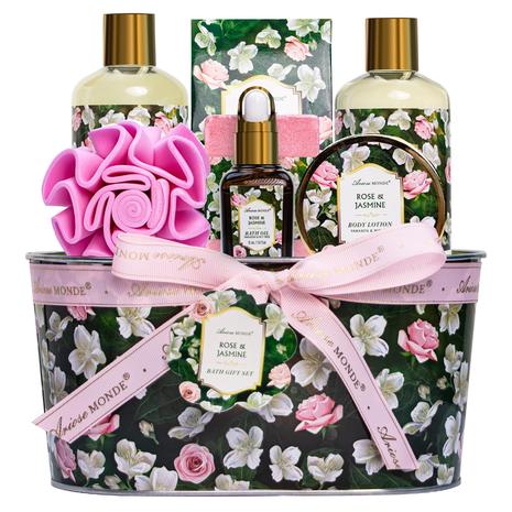 8-Piece Rose & Jasmine Beauty & Personal Care Set