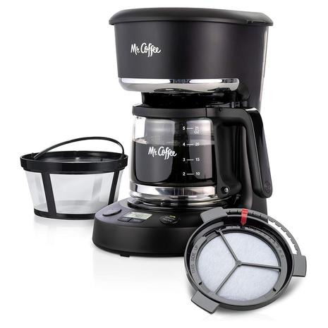 Mr. Coffee Programmable 5 Cup Coffee Machine With Glass Carafe