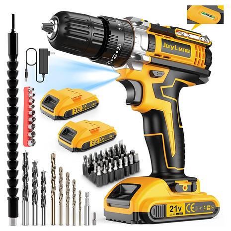 21V Cordless Drill Set with 59 Pieces