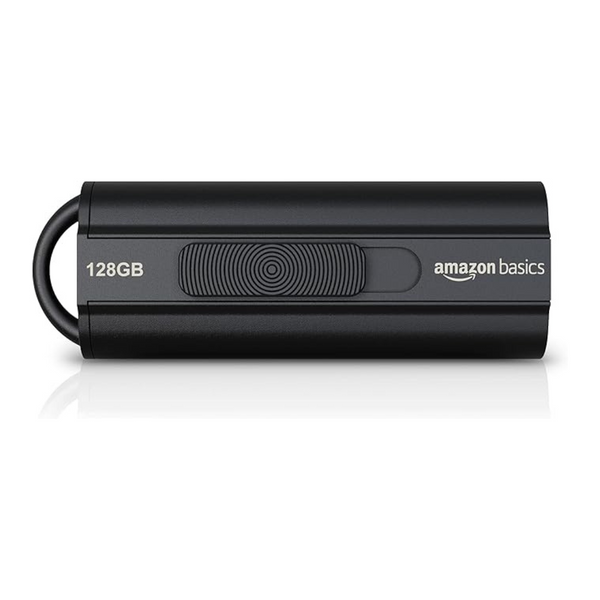 Amazon Basics 128 GB Ultra Fast USB 3.1 Flash Drive, Black