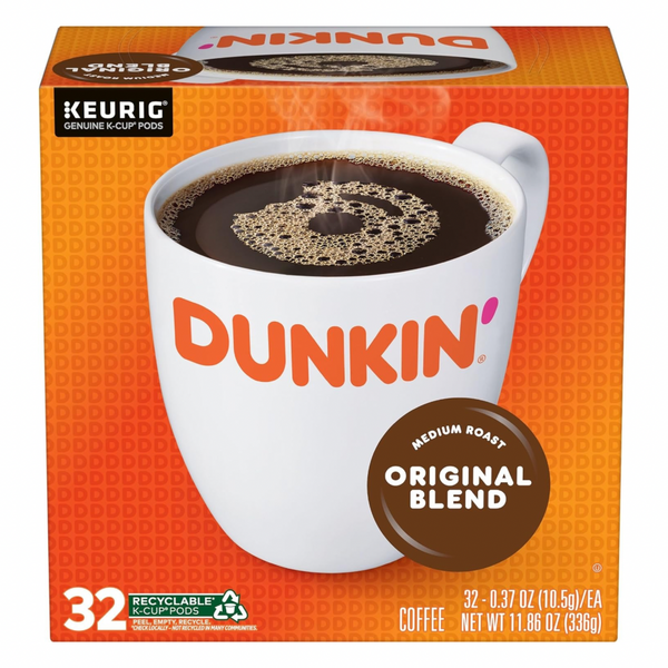 128-Count Dunkin’ Original Blend Medium Roast Keurig K-Cup Coffee Pods