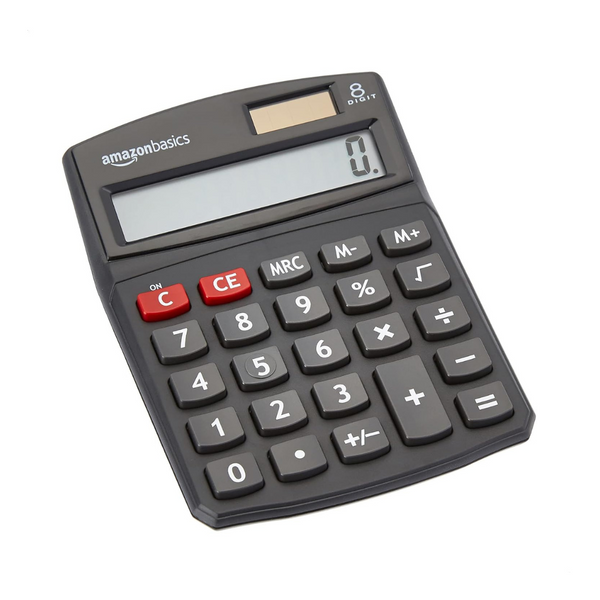 Amazon Basics LCD 8-Digit Desktop Calculator