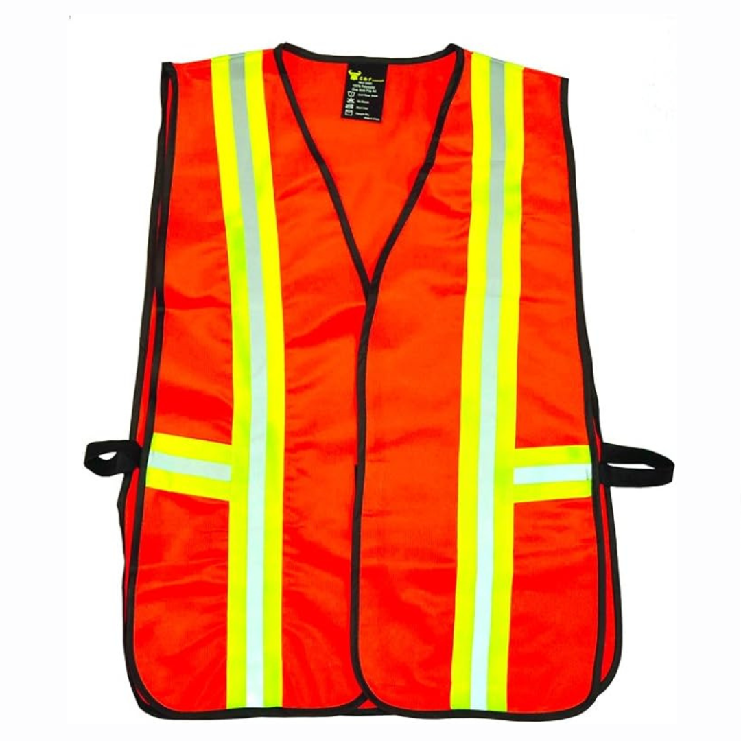 Industrial Safety Vest with Reflective Stripes