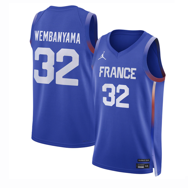 Men's Victor Wembanyama 2024 Olympics Basketball Jersey