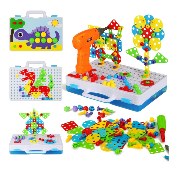 224 Piece Kid's Drill Set Building Blocks