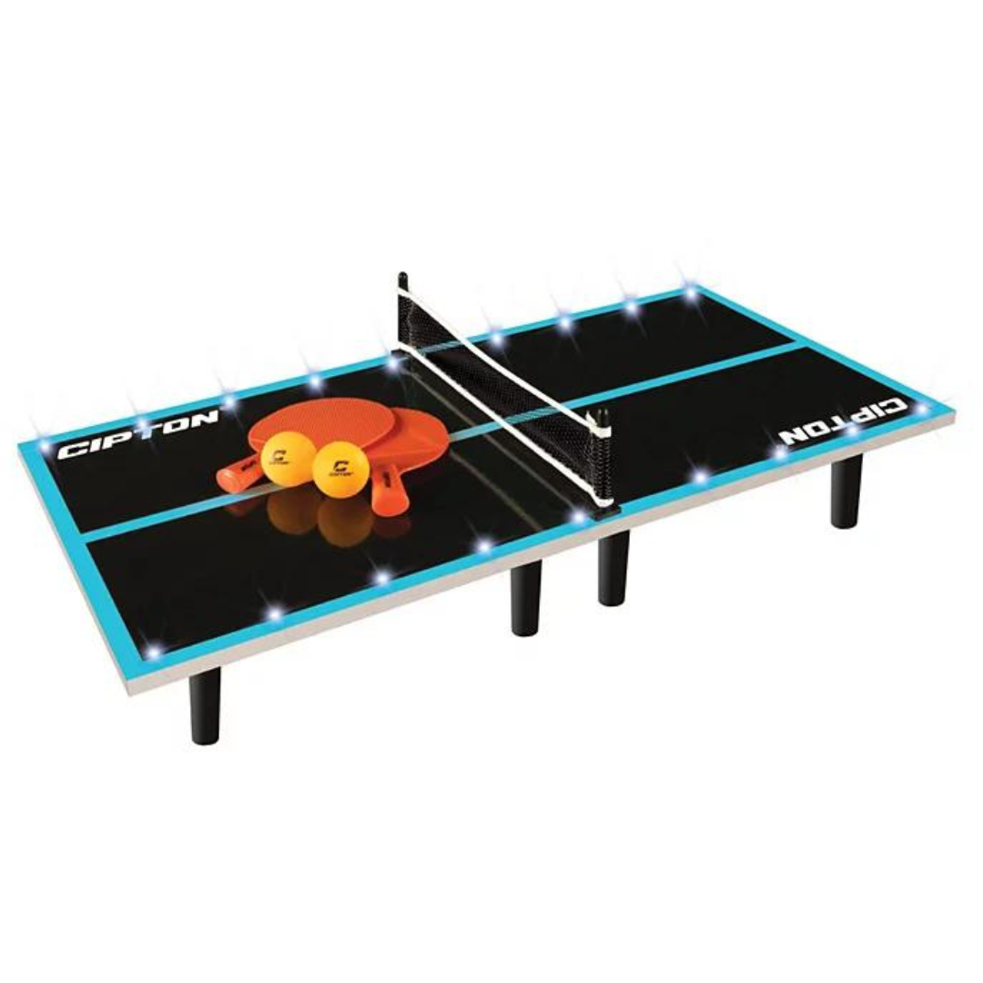 LED Mini Ping Pong Tabletop Set