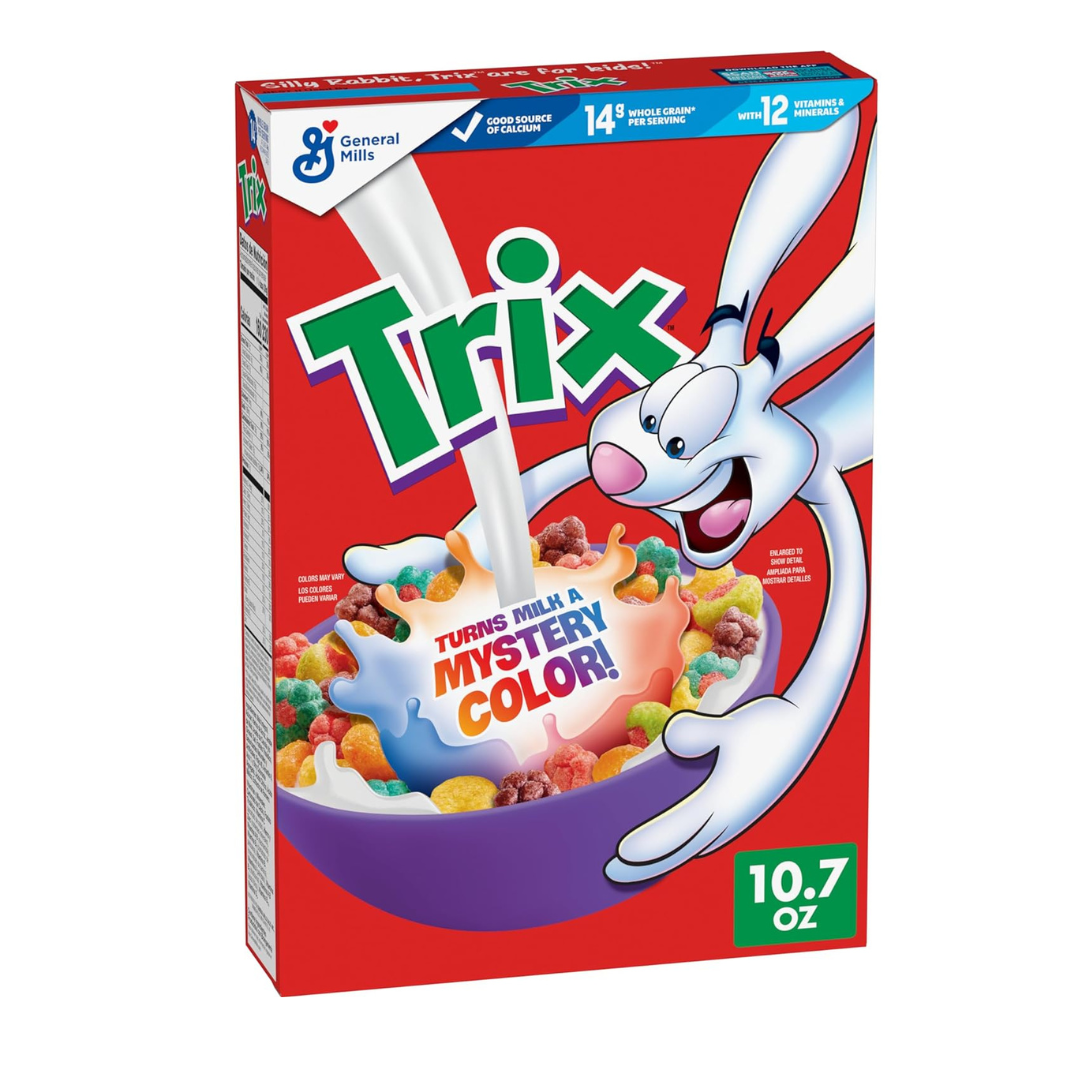 2 Boxes Of Trix Fruity Breakfast Cereal