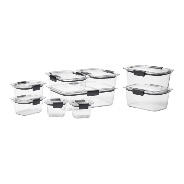 18 Piece Rubbermaid Brilliance Food Storage Set