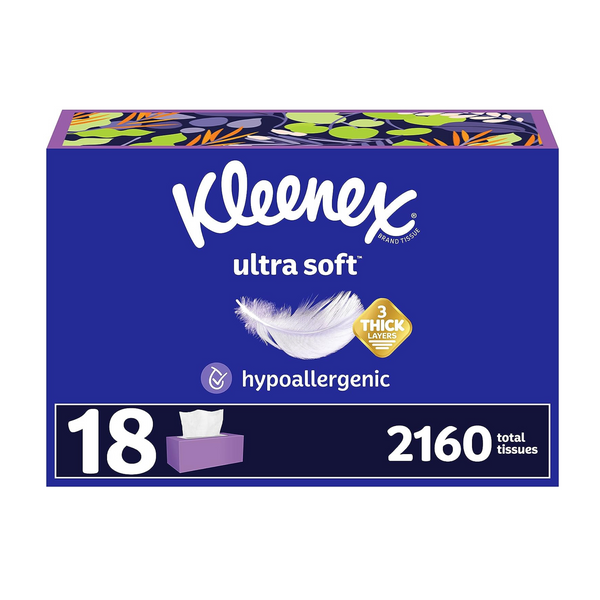 36 cajas de pañuelos faciales ultra suaves Kleenex