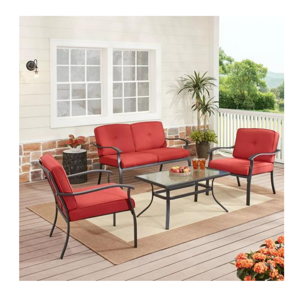 4-Piece Outdoor Furniture Patio Conversation Set