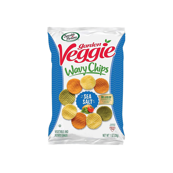 24 Bags Of Sensible Portions Garden Veggie Chips, Sea Salt