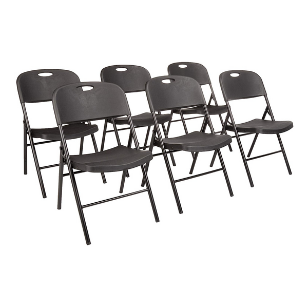 4 Or 6 Amazon Basics Folding Plastic Chairs On Sale