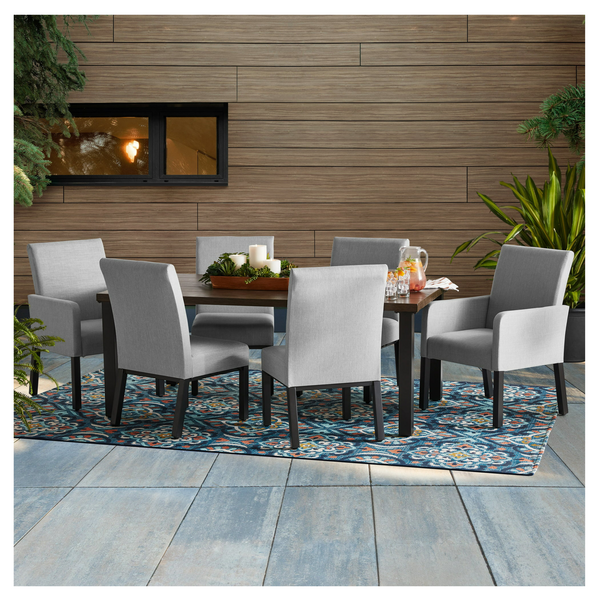 7-Piece Upholstered Sling Outdoor Dining Set