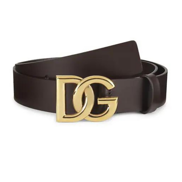 Cinturón de piel con logo de Dolce &amp; Gabbana (3 estilos)