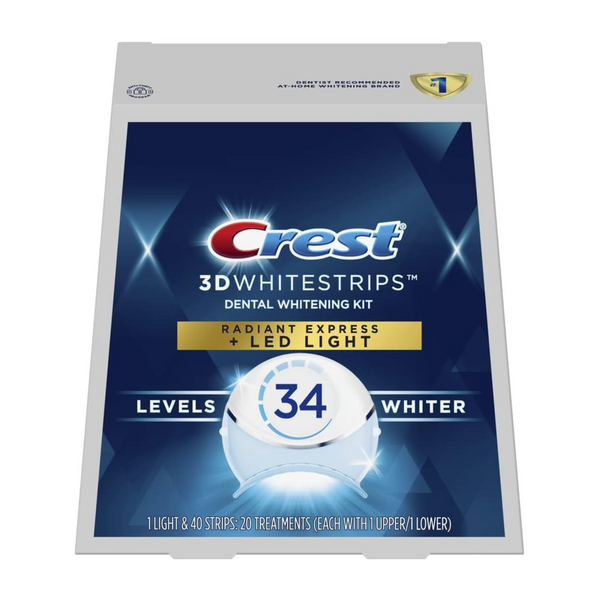 Crest 3D Whitestrips with LED Accelerator Light Whitening Strip Kit