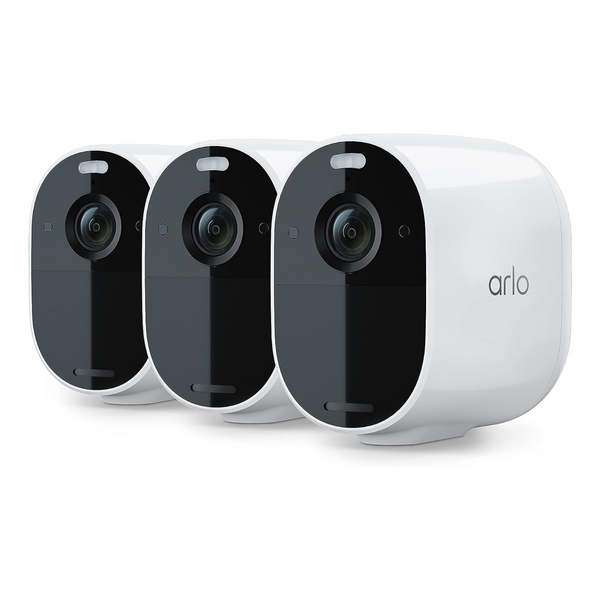 3 Arlo Essential Spotlight Cameras