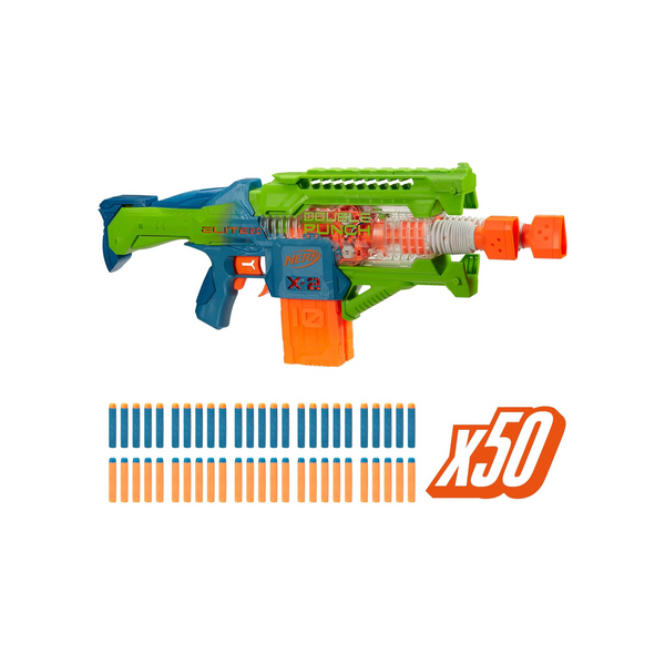 Nerf Elite 2.0 Double Punch Motorized Dart Blaster With 50 Nerf Elite Darts