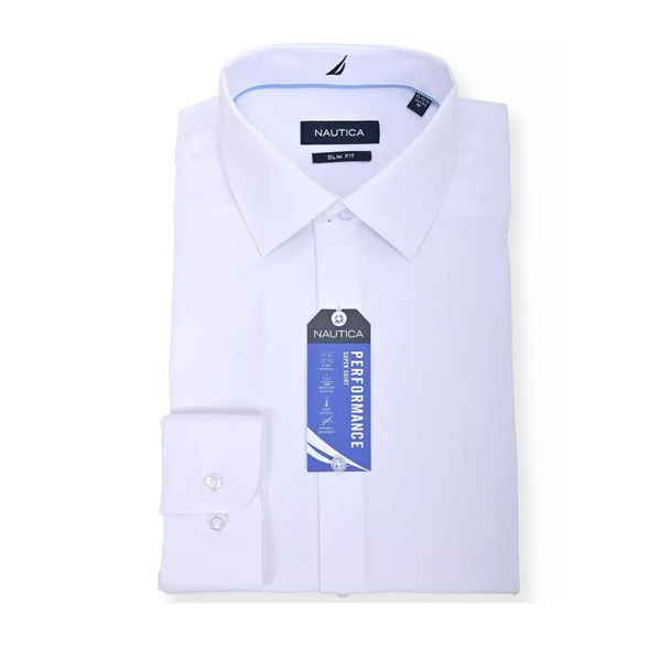 Nautica Men's Slim Fit Dress Shirt (3 Colors)