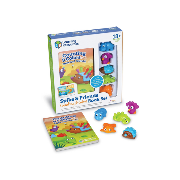 Learning Resources Spike and Friends Juego de libros de conteo y colores