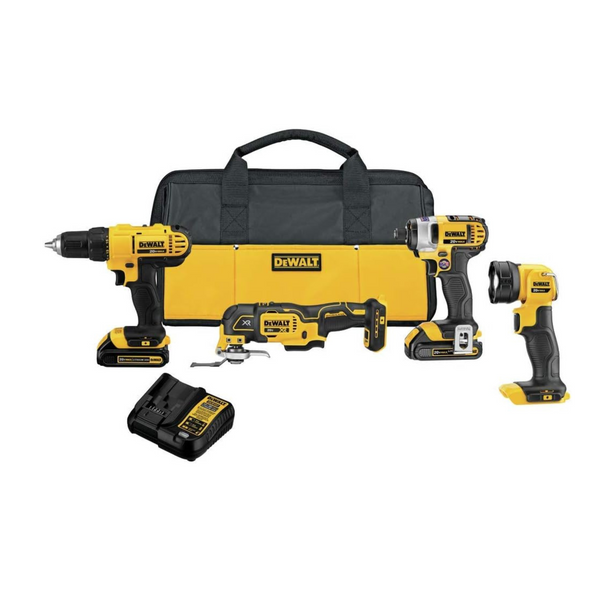 Dewalt 4 Tool 20V MAX Power Tool Combo Kit