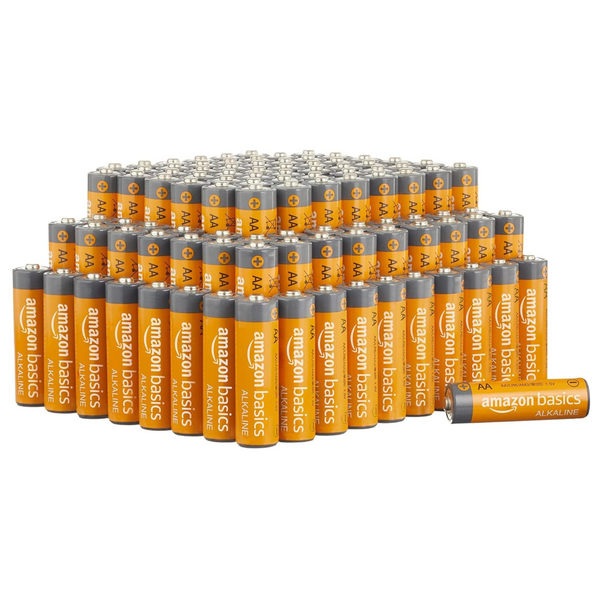 100 Amazon Basics AA Batteries