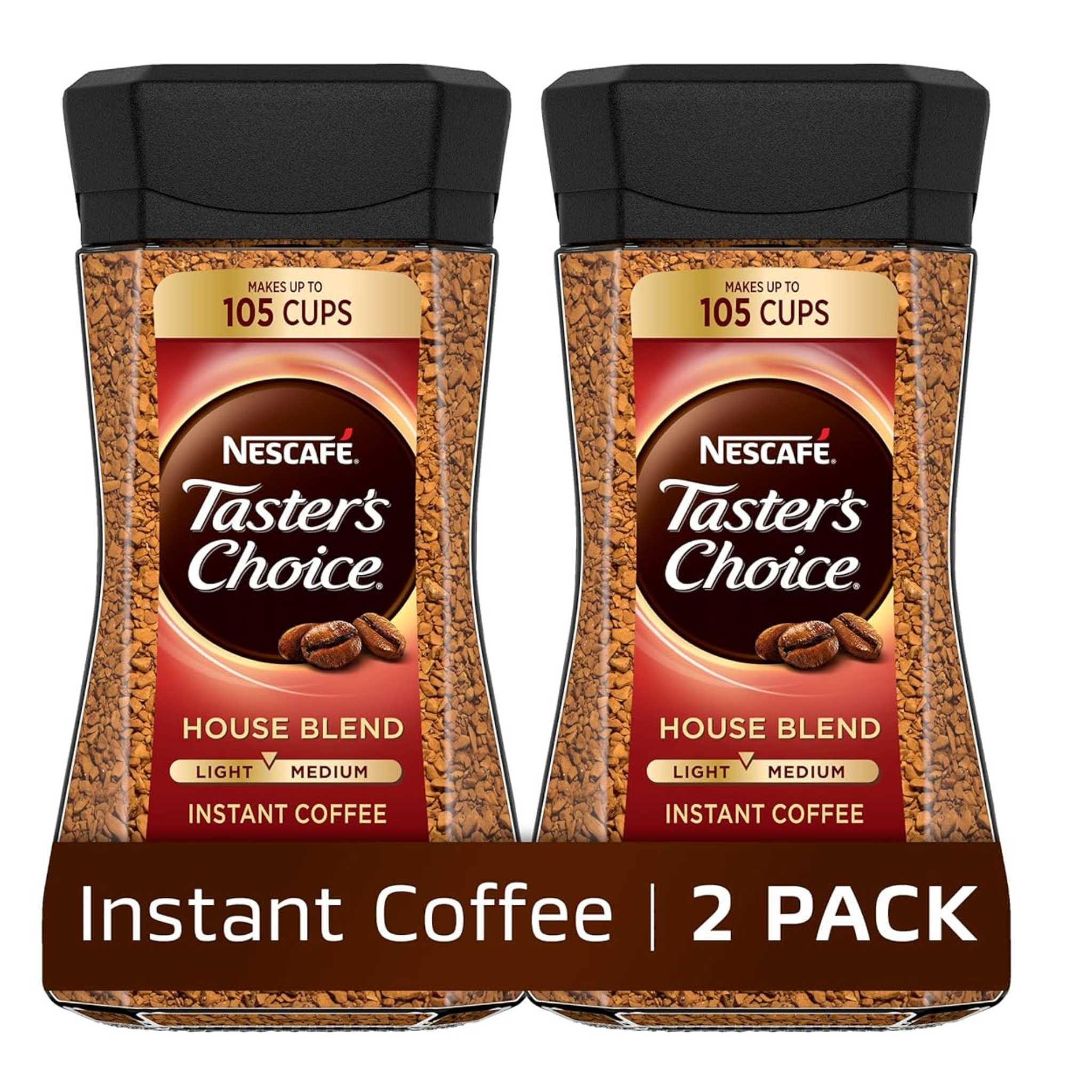 2 Nescafe Taster's Choice House Blend Instant Coffee