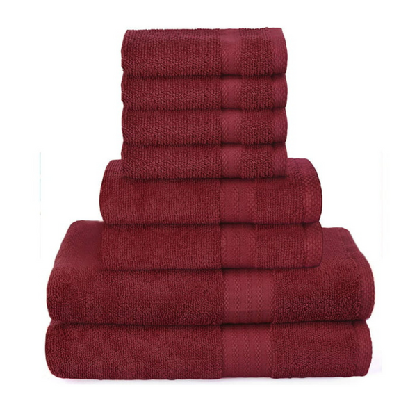 Ultra Soft 8-Piece Towel Seta (10 Colors)