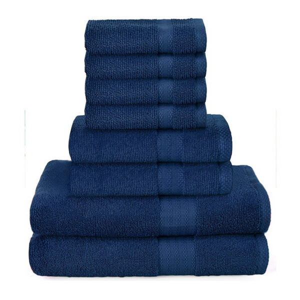 Glamburg Ultra Soft 8-Piece Towel Set (15 Colors)