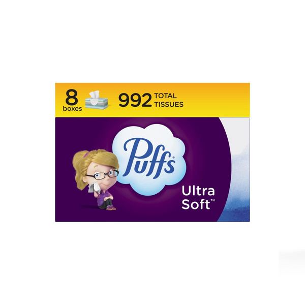 24 Boxes Of Puffs Ultra Soft Non-Lotion Facial Tissue