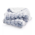 Reversible Micromink to Faux-Sherpa Tie-Dye Throw