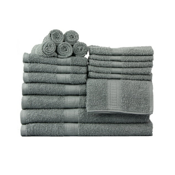 Solid 18-Piece Bath Towel Set On Sale (7 Colors)