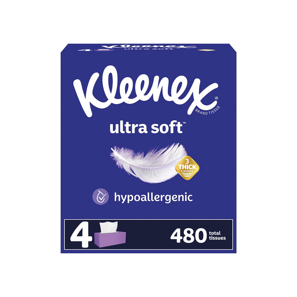 12 cajas de pañuelos faciales ultra suaves Kleenex