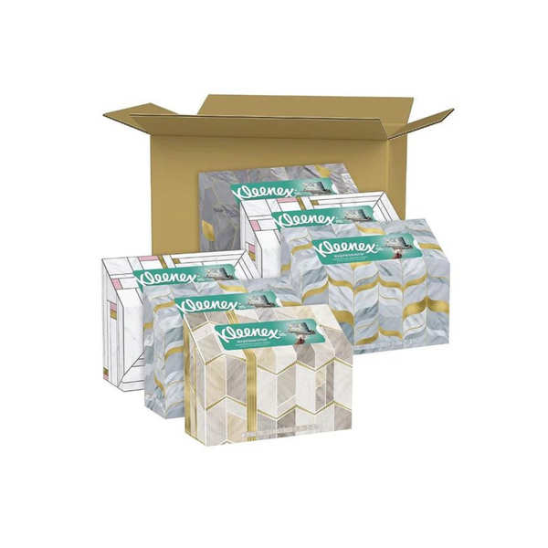 18 Boxes Of Kleenex Expressions Disposable Paper Hand Towels