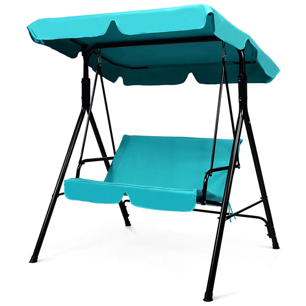 Costway Loveseat Patio Canopy Swing Glider