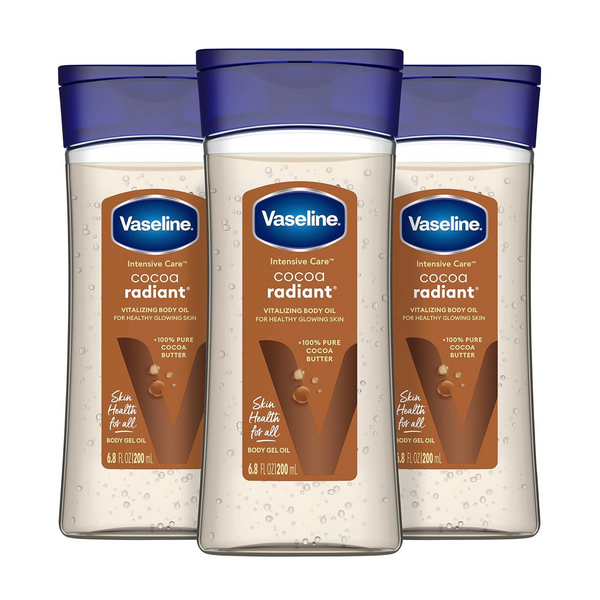 3 Vaseline Intensive Care Cocoa Radiant Vitalizing Body Oils