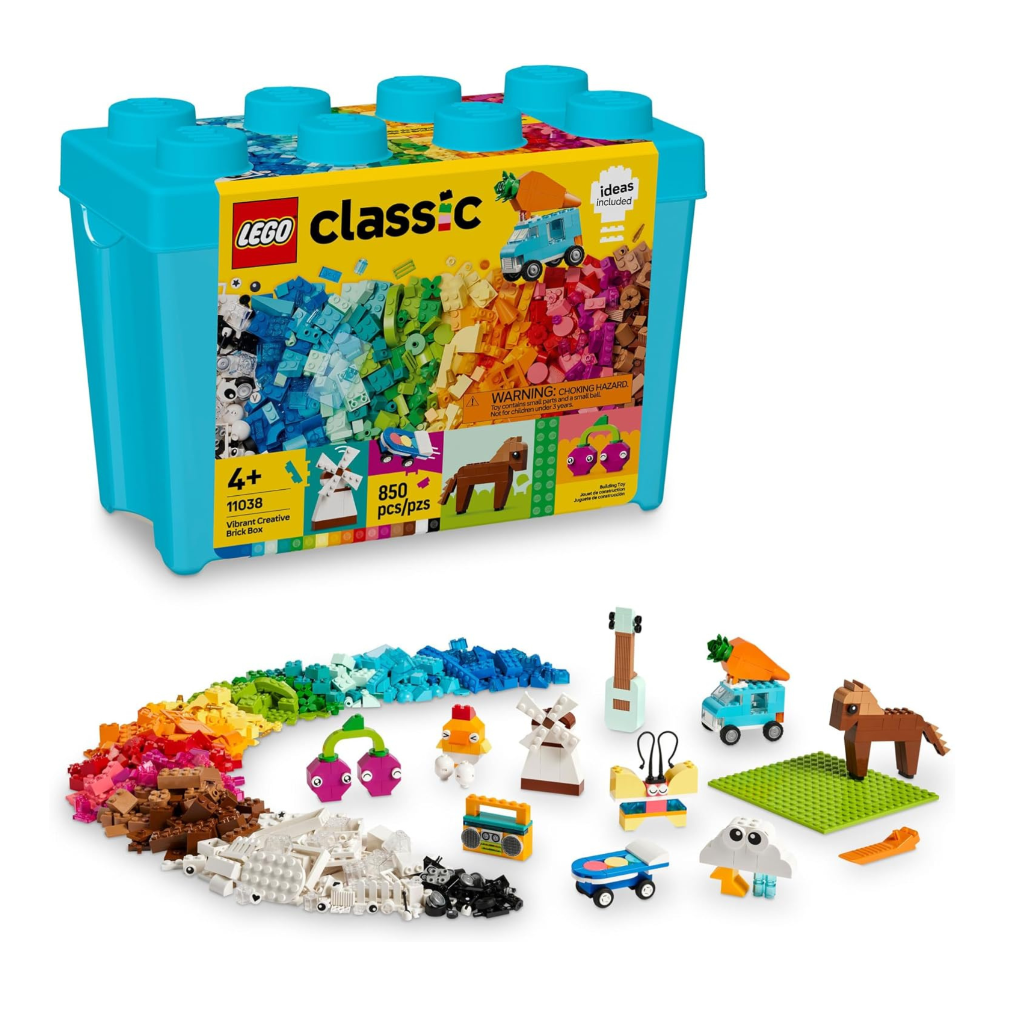 850 Piece LEGO Classic Vibrant Creative Brick Box