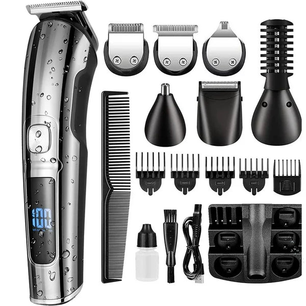 15 in 1 Professional Cordless Electric Hair Clipper Kit