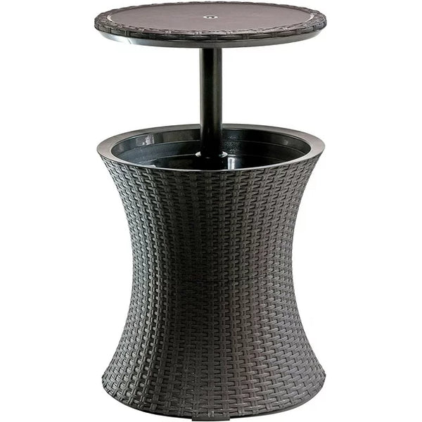 Mesa de patio con enfriador de bebidas Keter Pacific de 7.5 galones