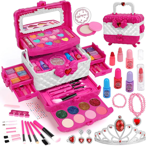 Kit de juguete de maquillaje lavable de 60 piezas