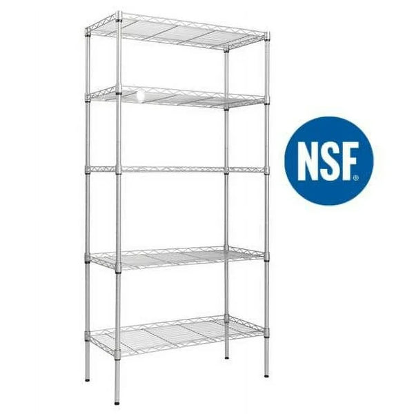 5-Tier Wire Shelving Unit