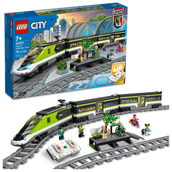 Set de tren de pasajeros LEGO City Express de 764 piezas