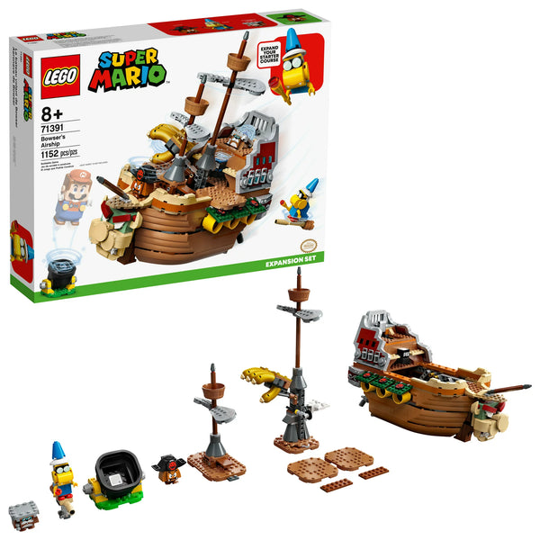 1,152 Piece LEGO Super Mario Bowser’s Airship Expansion Set