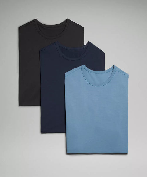 Lululemon Camiseta de 5 años para hombre, paquete de 3 camisas