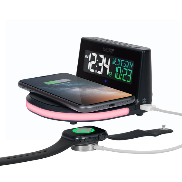 La Crosse Technology Wireless Charging Alarm Clock