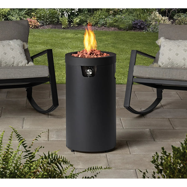 28-inch Tall Column Propane Gas Outdoor Fire Pit