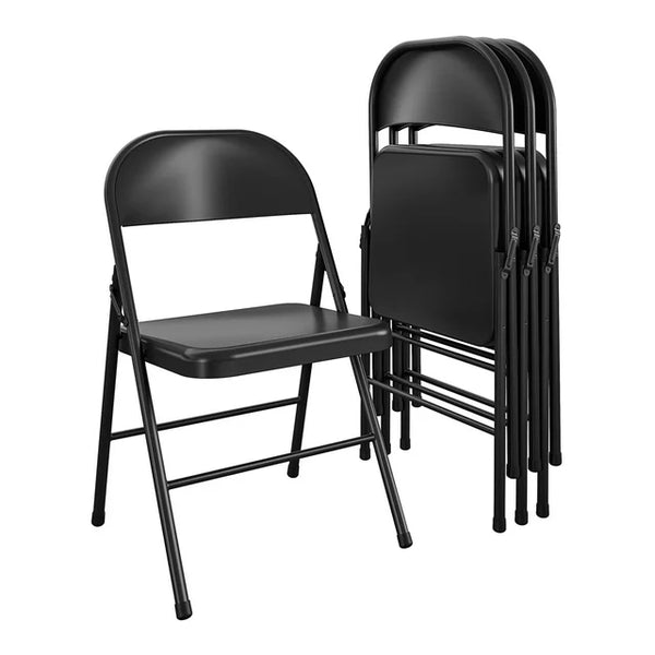 4 Mainstays Steel Folding Chairs