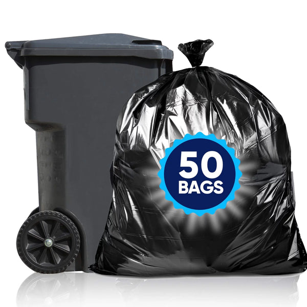 50 Heavy Duty 55 Gallon Trash Bags