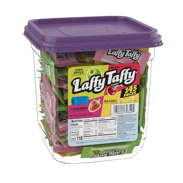 145-Pc Laffy Taffy Assorted Candy Jar